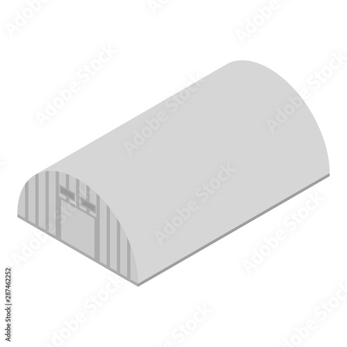 Air hangar icon. Isometric of air hangar vector icon for web design isolated on white background