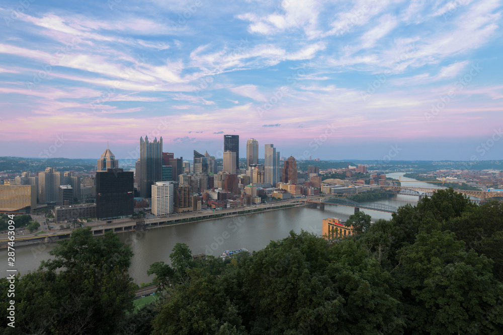 Pittsburgh Skyline at twilight