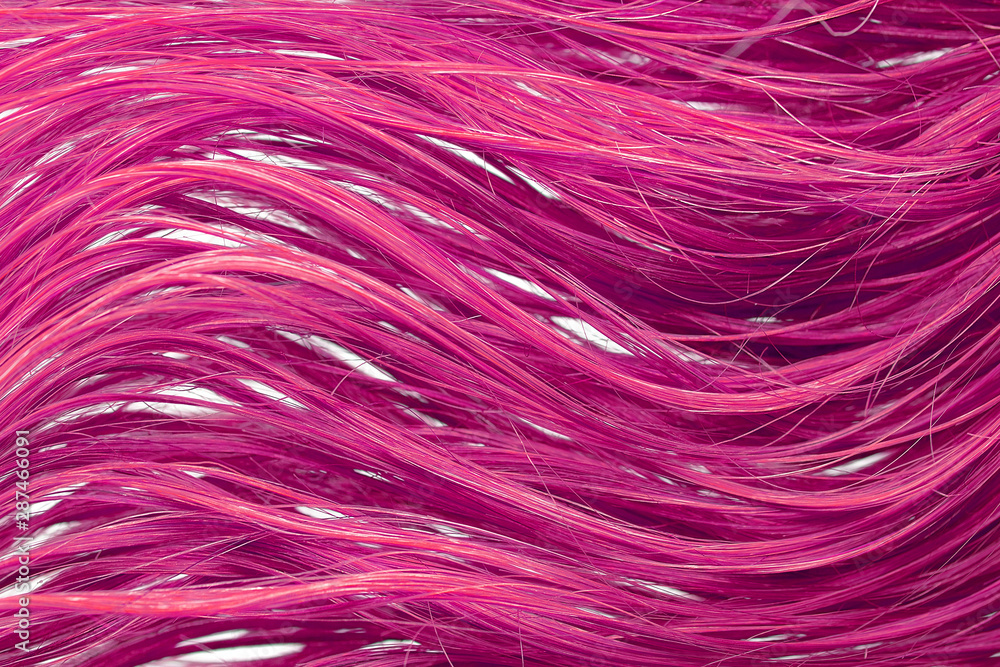 Wet pink hair as background, texture