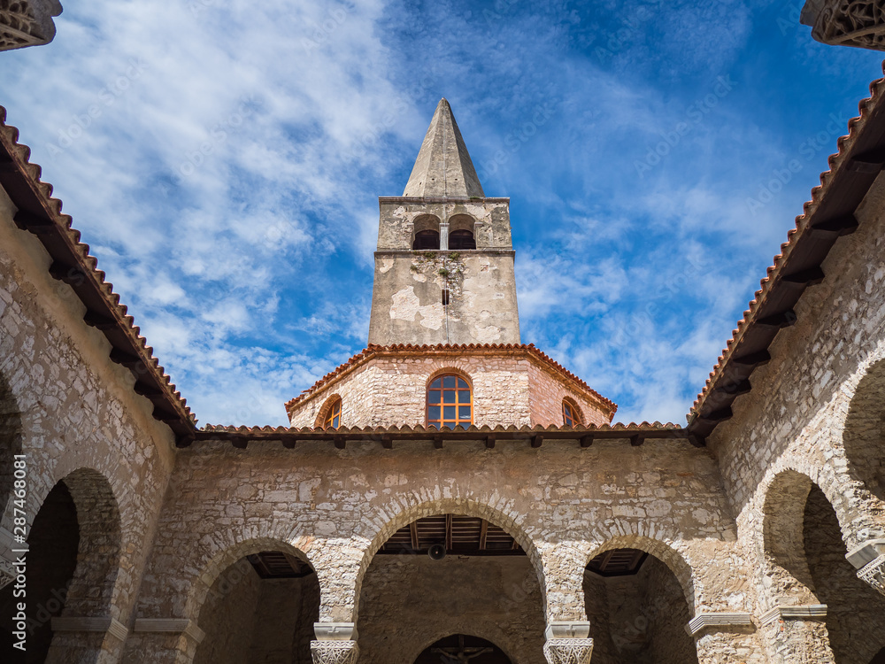 Tower bell of Euphrasian basilica in Porec, Croatia