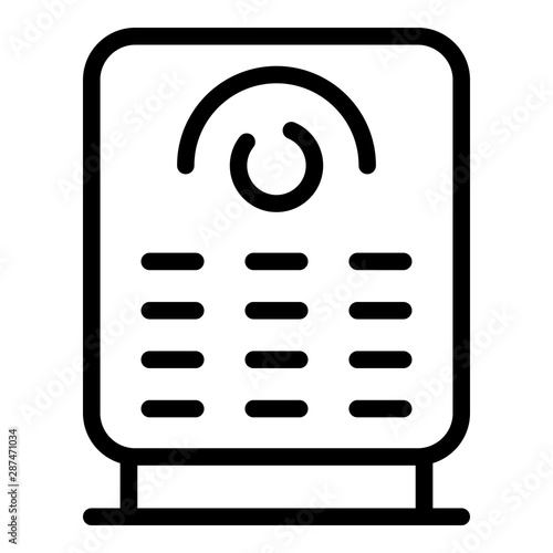 Air purifier icon. Outline air purifier vector icon for web design isolated on white background