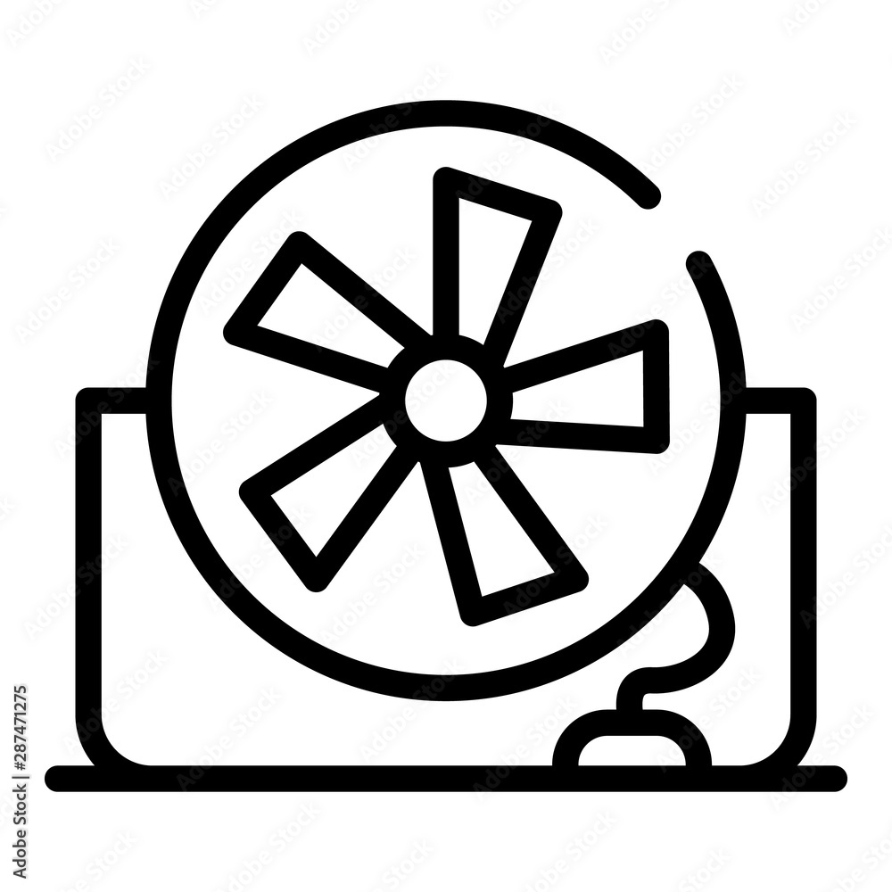 Compact fan icon. Outline compact fan vector icon for web design isolated on white background Compact fan icon. Outline compact fan vector icon for web design isolated on white background