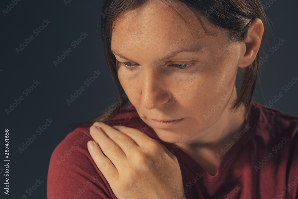 Sensual melancholic female portrait, no makeup and no retouching Sensual melancholic female portrait, no makeup and no retouching