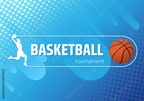 Basketball sport design abstract background.