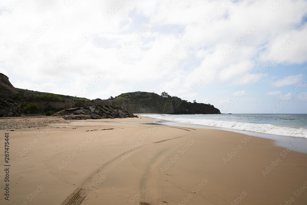 Crystal Cover State Park beach landscape. Escaping a hectic lifestyle. Healthy living. Sun sand vaes