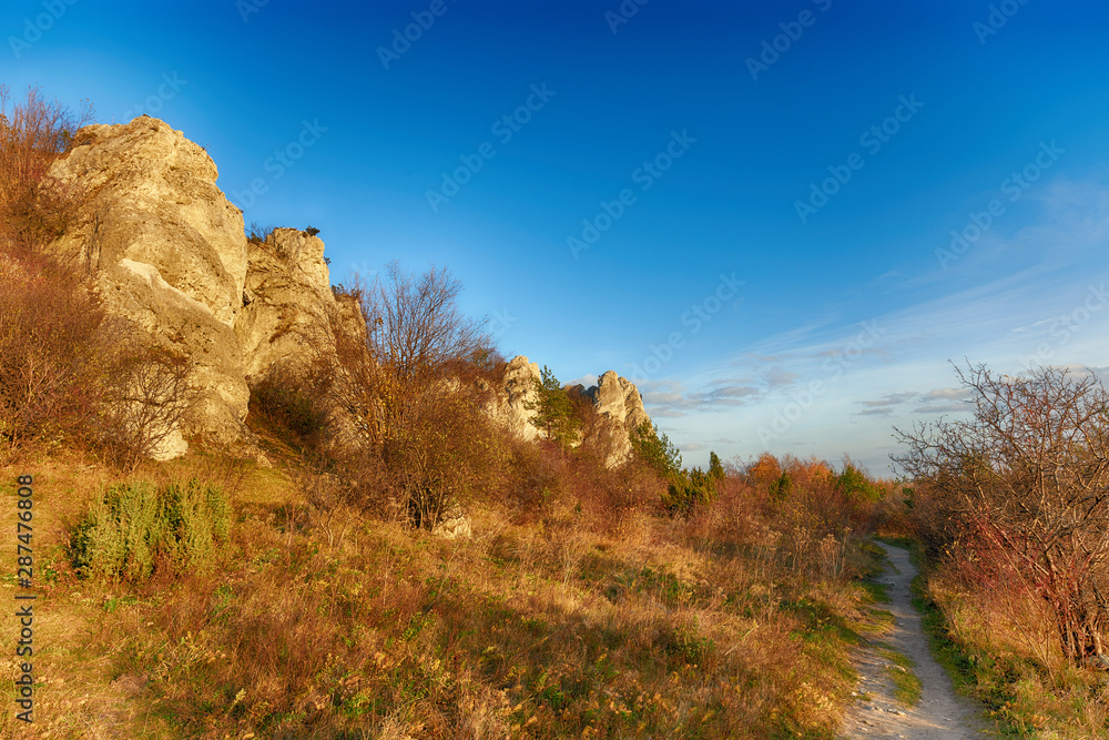 Fototapeta premium Landscape of Jura Krakowsko-Czestochowska in Poland