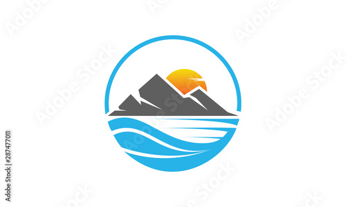 Mountain island logo