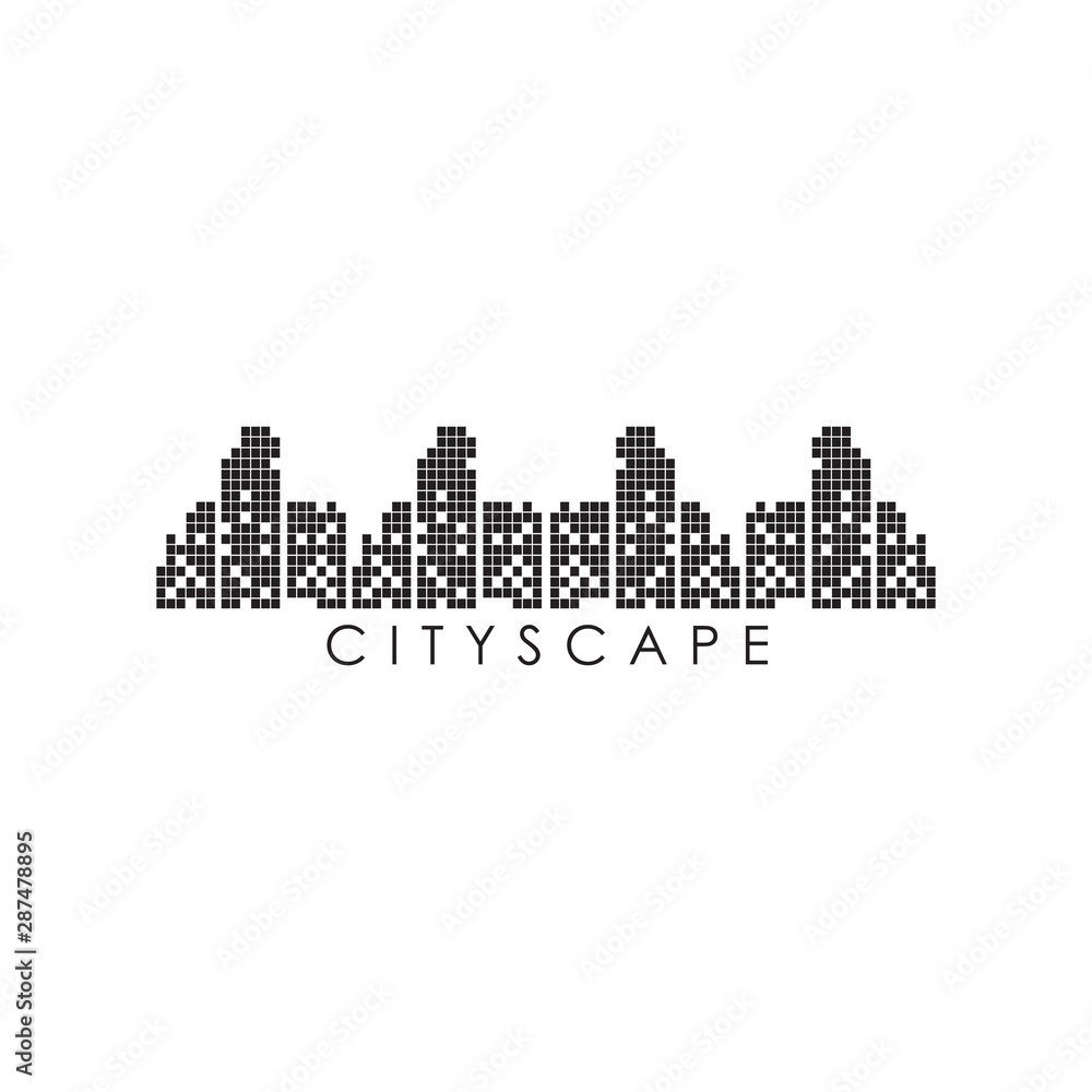 Plakat City life logo design vector template
