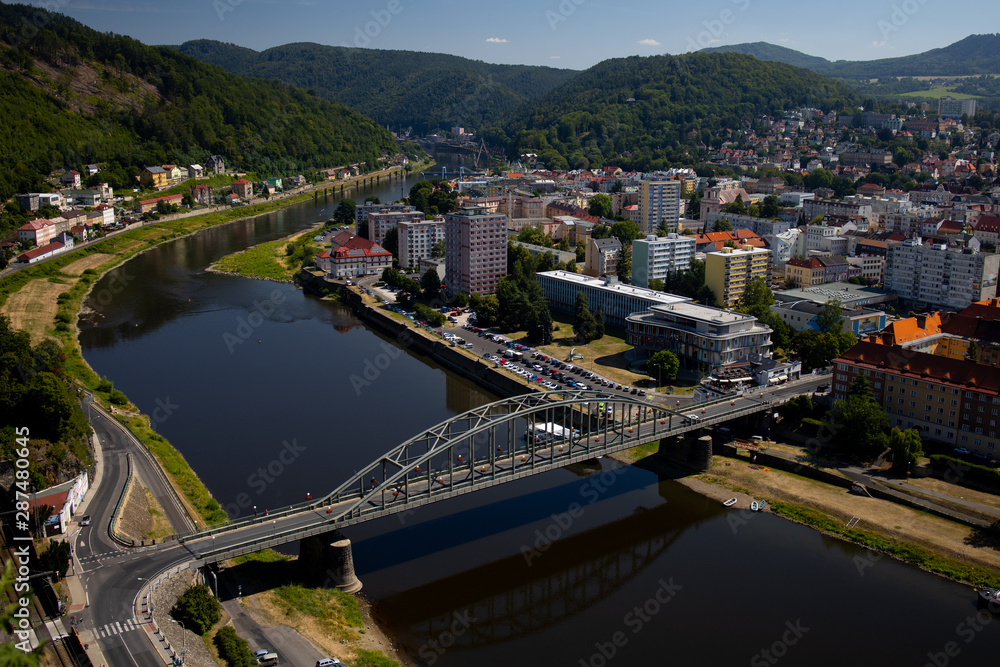Decin is a city on the river Elbe in the Czech Republic