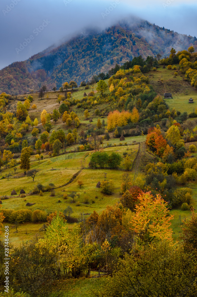 Autumn colors on the hills