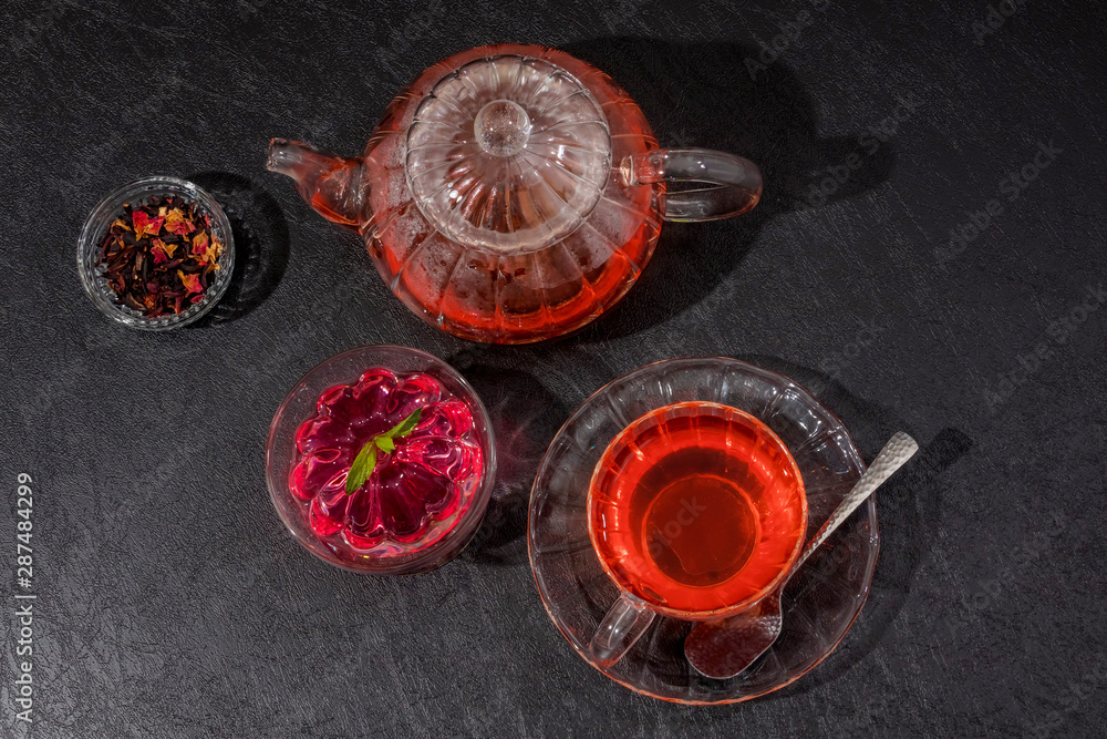 フルーツゼリー Red and beautiful fruit jelly フルーツゼリー Red and beautiful fruit jelly