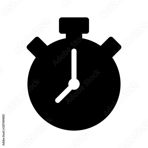 Stopwatch / stop watch timer flat icon, alarm, timer for apps and websites, vector icon EPS 10