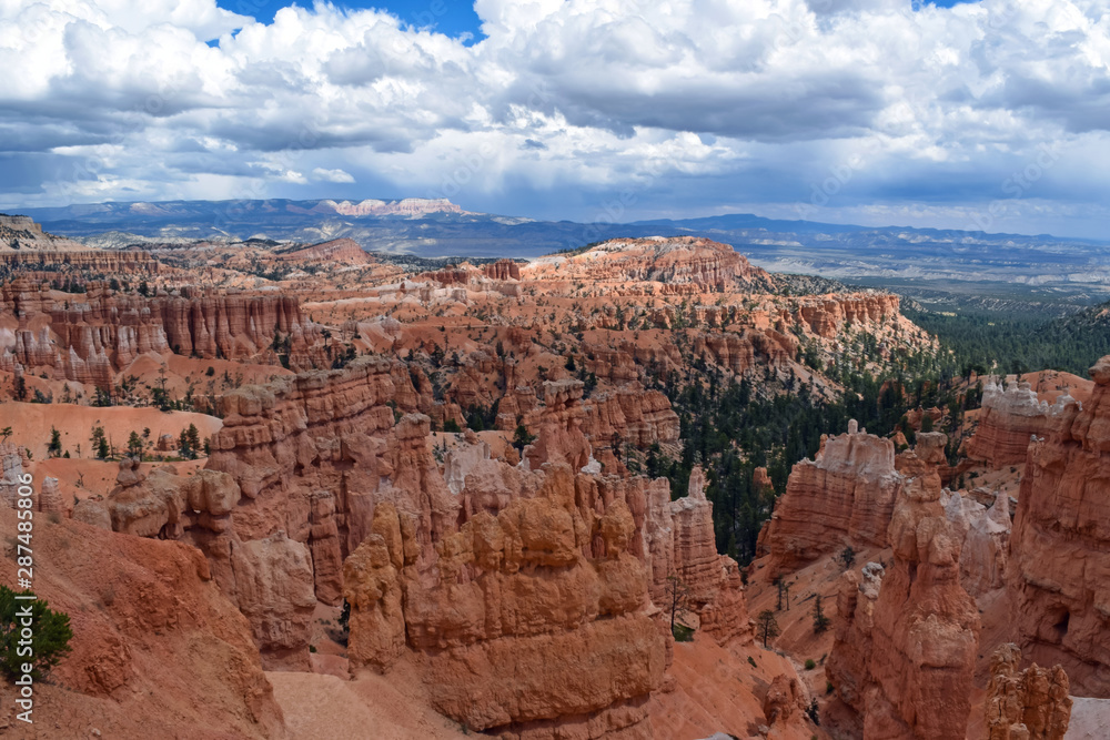 Bryce Canyon National Park, Utah from Inspiration Point overlook during the summer