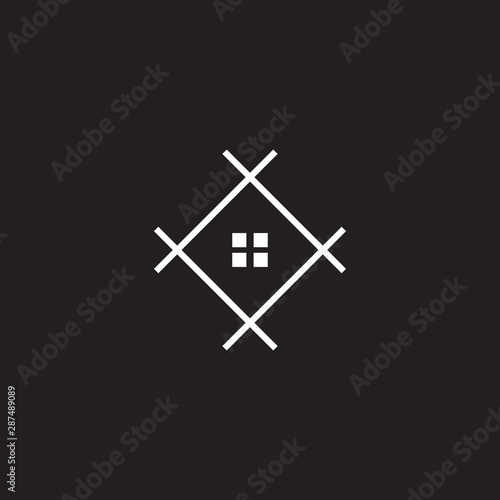 Luxury real estate logo design vector template