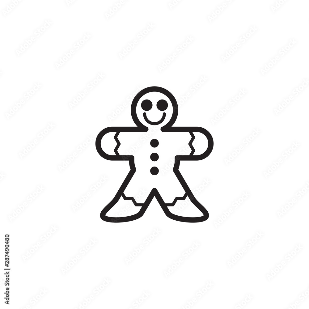 Ginger bread icon Ginger bread icon