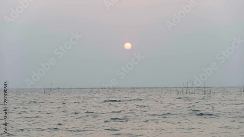 sea sunset sun sky ocean water