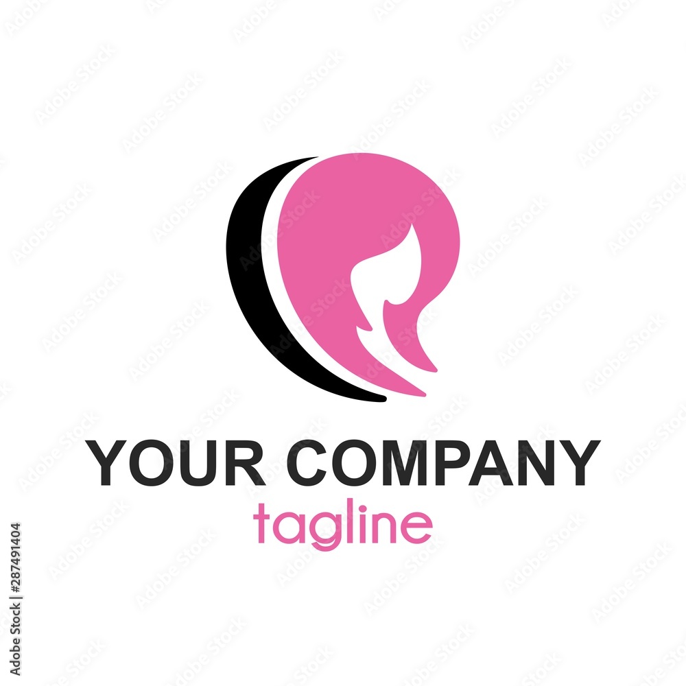 women hair and spa saloon vector company logo and icon women hair and spa saloon vector company logo and icon