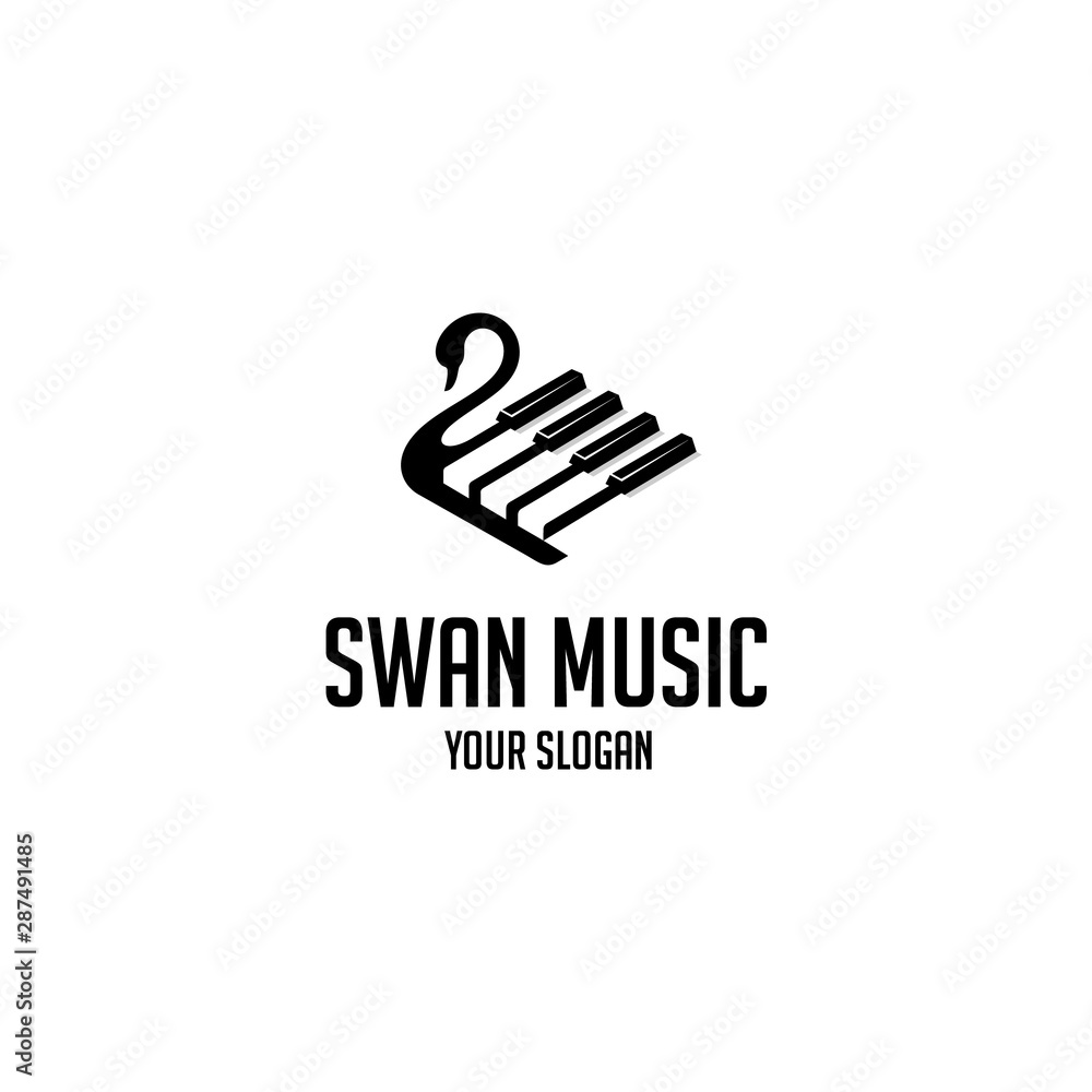 swan music logo swan music logo