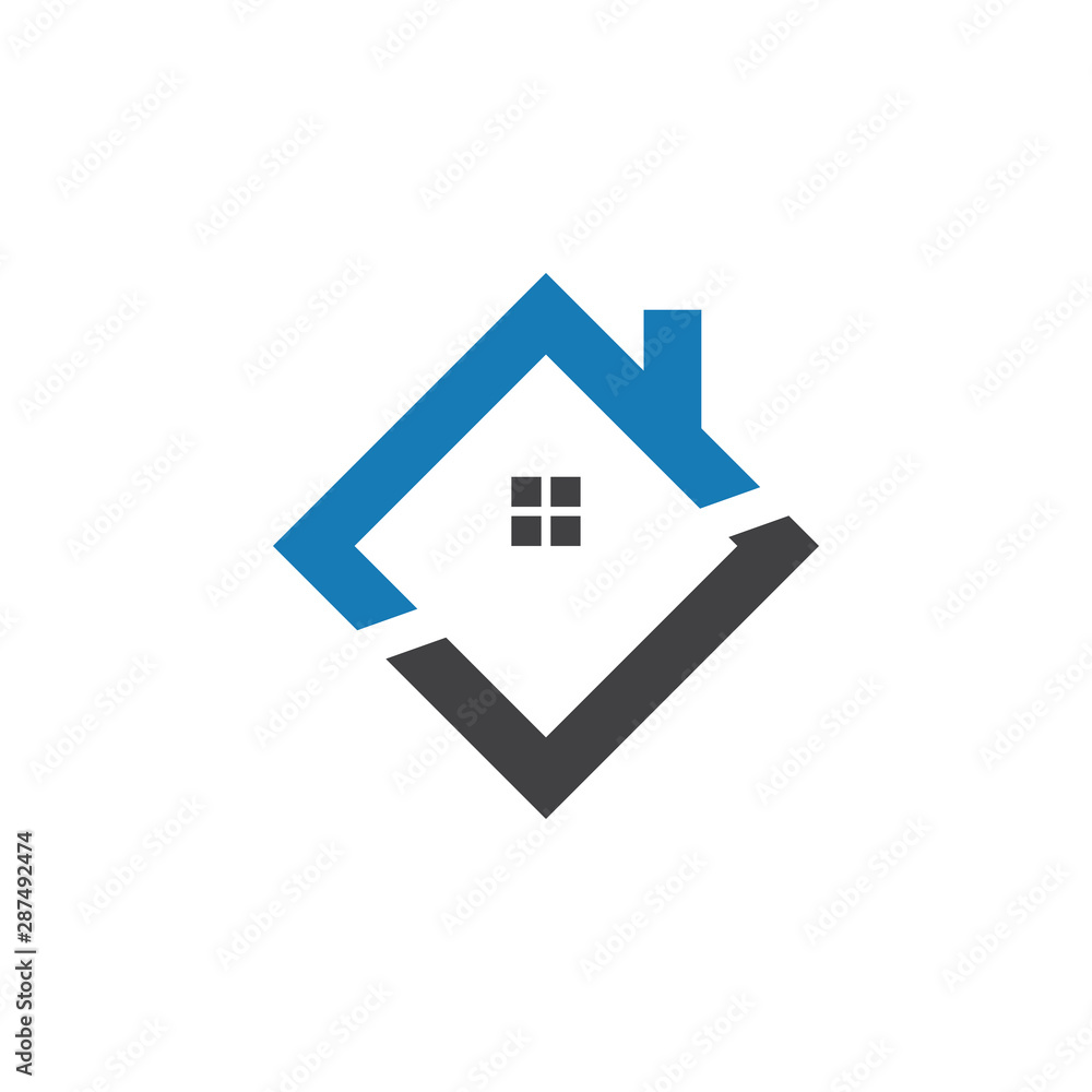 House graphic design template vector isolated illustration