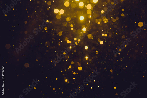 Gold abstract bokeh