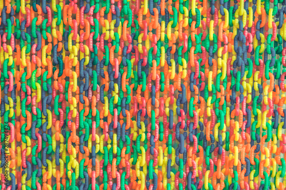 Colorful plastic chain Colorful plastic chain