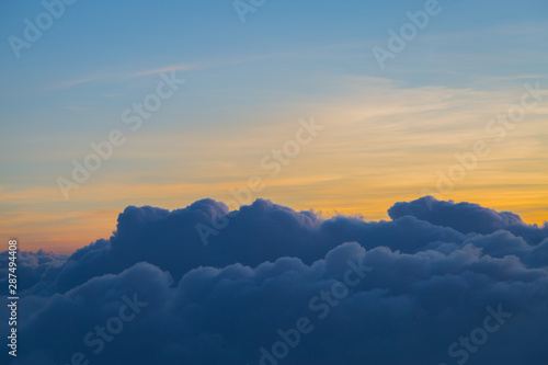 Beautiful sky and clouds before sunset © pandaclub23