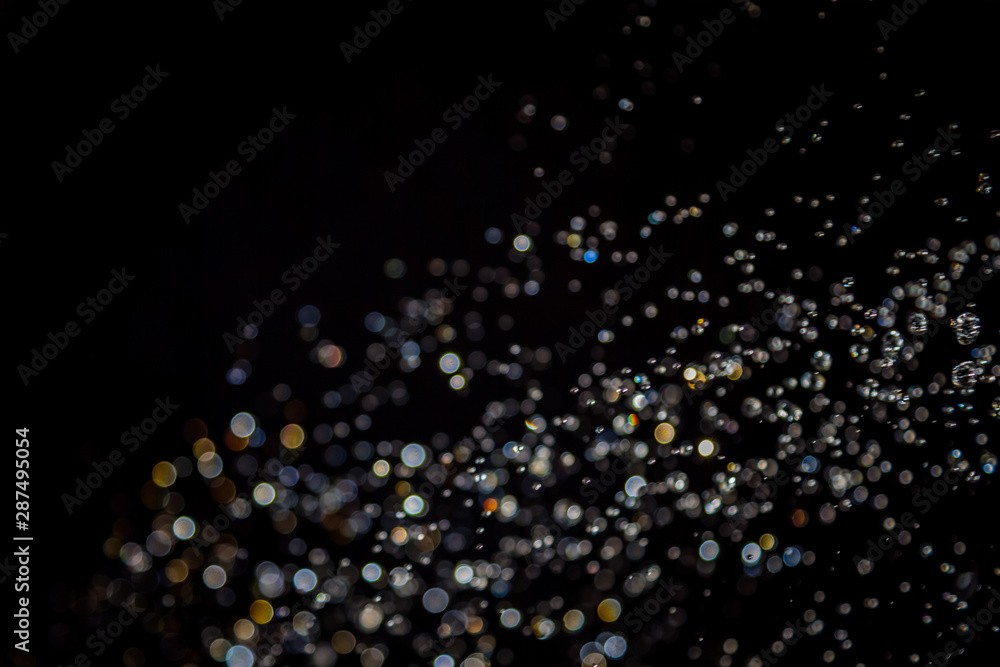 Colorful Bokeh on black Colorful Bokeh on black