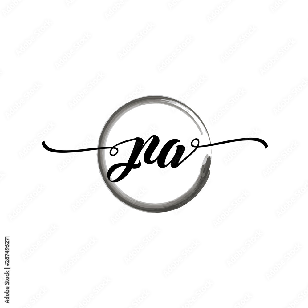 PA initial handwriting logo template. round logo in watercolor color with handwritten letters in the middle. Handwritten logos are used for, weddings, fashion, jewelry, boutiques and business PA initial handwriting logo template. round logo in watercolor color with handwritten letters in the middle. Handwritten logos are used for, weddings, fashion, jewelry, boutiques and business