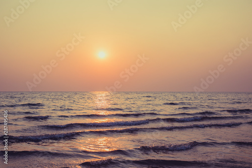 Sky and beach before sunset