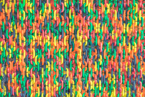 Colorful plastic chain