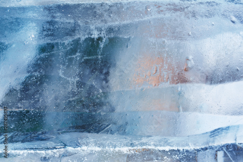 Abstract frozen water.Ice t...