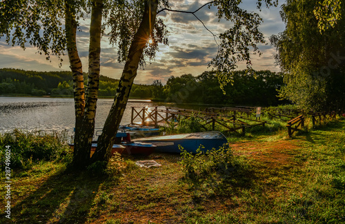 Drozdy reservoir is a reservoir located at the North-Western outskirts of Minsk, on the Svisloch river. photo