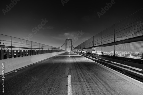 Black and white night view ...