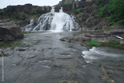 Maheshwar, a beautiful flowing waterfall