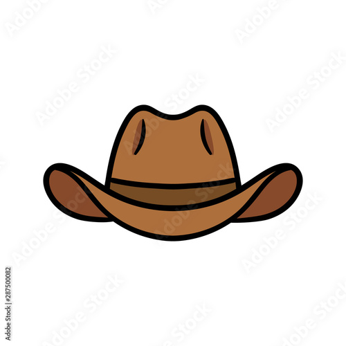 Cartoon Cowboy Hat Vector Illustration