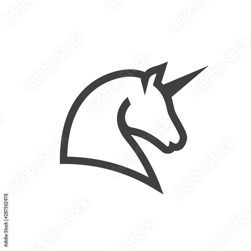 unicorn vector line icon