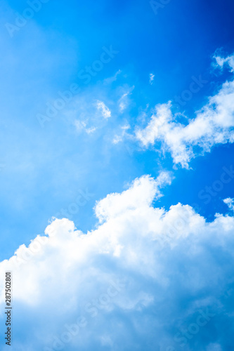 Air Cloud with blue sky  Nature background.