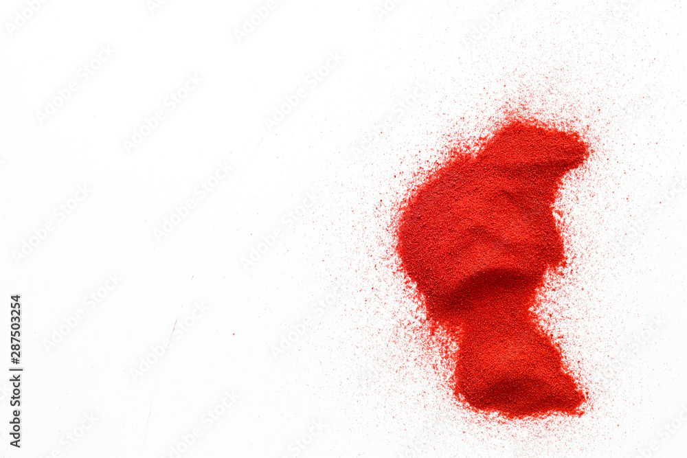 custom made wallpaper toronto digitalModern design for blor with red sand texture on white background top view mockup