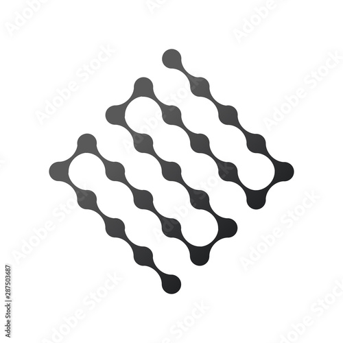 Abstract geometric molecule...