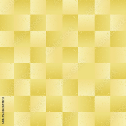 金箔テクスチャー　屏風　背景イラスト　ベクター　