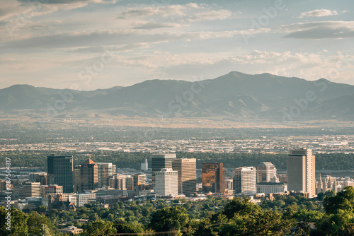 View of the downtown skyline of Salt Lake City, Utah