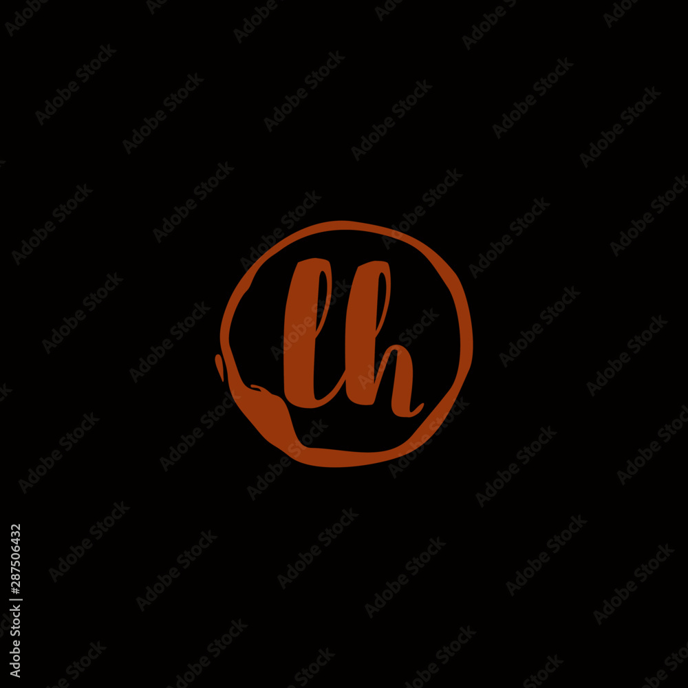 L H LH Initial logo template vector. Letter logo concept with background template. L H LH Initial logo template vector. Letter logo concept with background template.