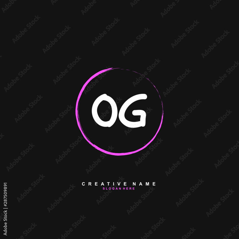 O G OG Initial logo template vector. Letter logo concept with background template. O G OG Initial logo template vector. Letter logo concept with background template.