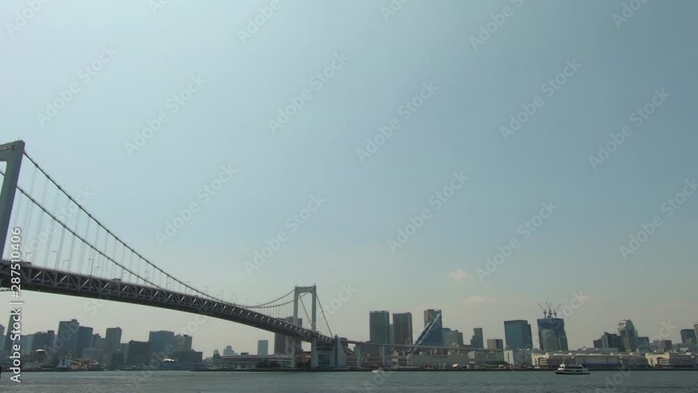 View from the ship. Tokyo Rainbow Bridge View from the ship. Tokyo Rainbow Bridge