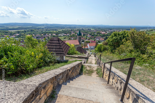Fototapeta Naklejka Na Ścianę i Meble -  Calvary hill in Magyarpolany, Hungary.