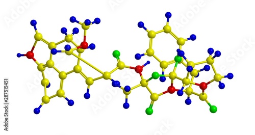 Molecular structure of ergotamine photo