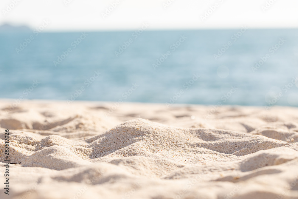Naklejka premium sea sand sky and summer day