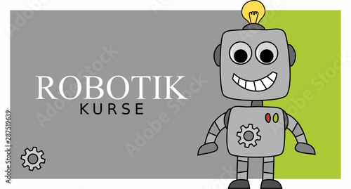 Flyer für Robotik Kurse
