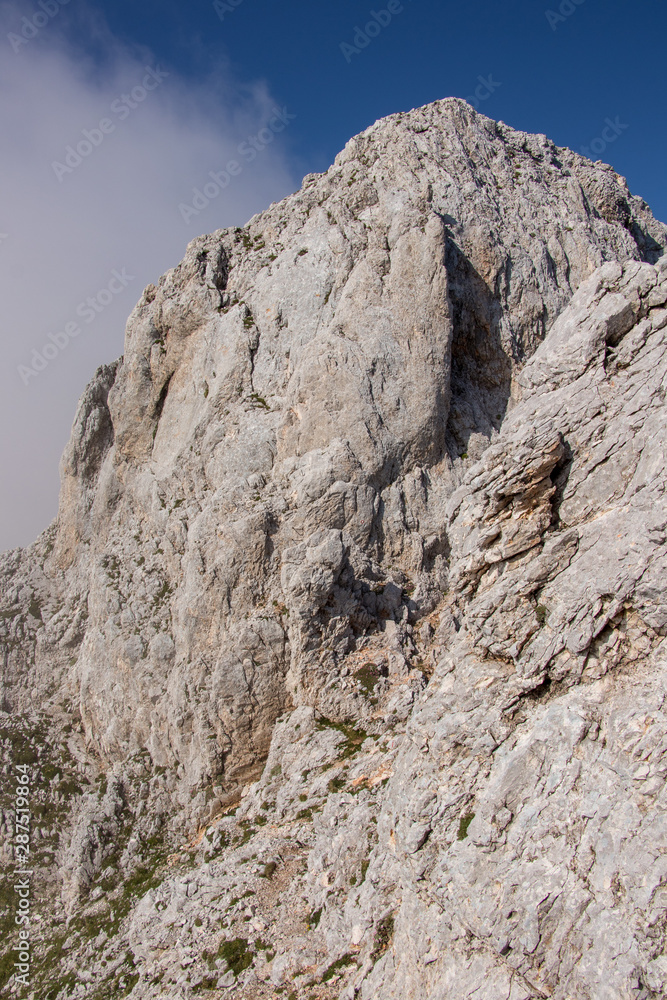 Climbing part from peak Rjavina