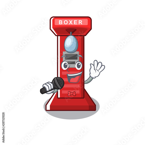 Singing boxing game machine in the character